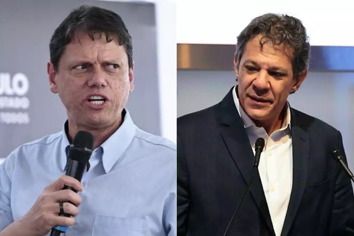Tarc�sio obt�m quase o dobro de inten��es de voto de Haddad na Baixada Santista