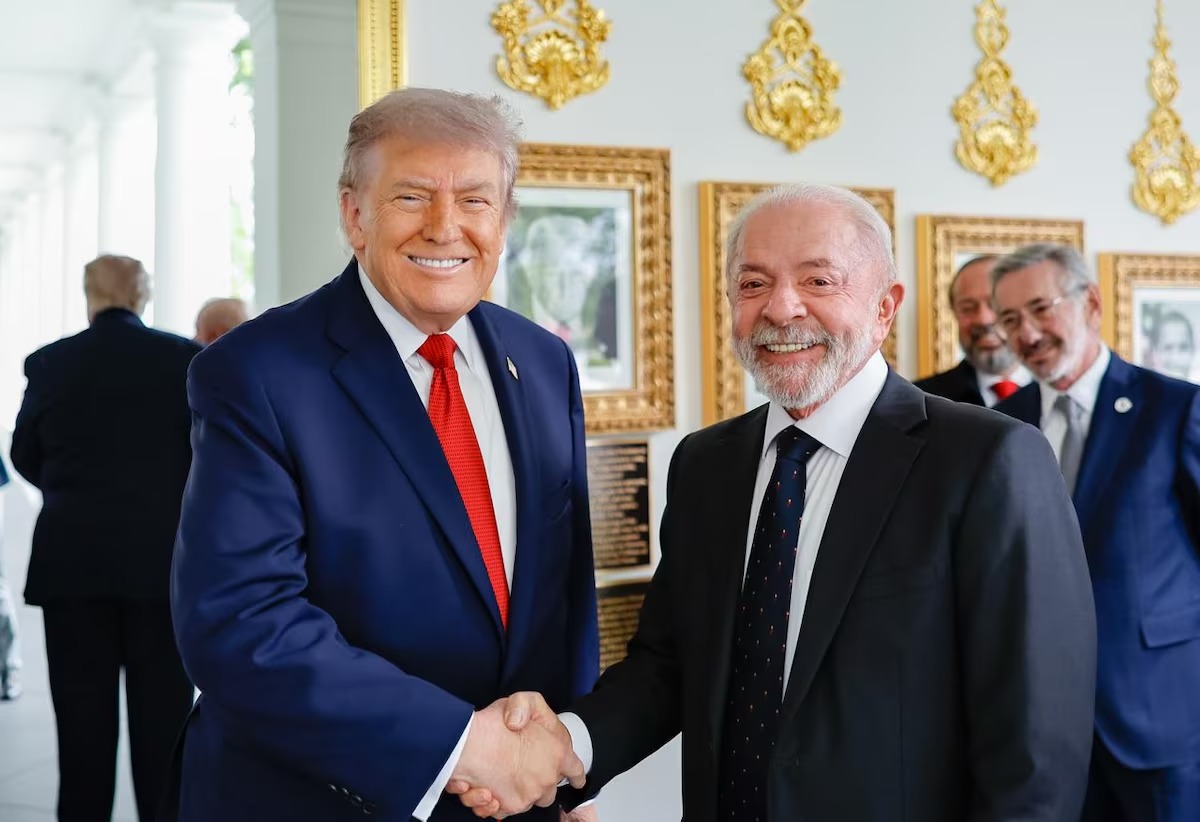 Trump chama Lula de 'presidente din�mico' e diz que reuni�o foi muito boa