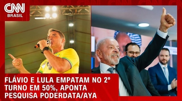 PoderData/AYA: Fl�vio e Lula empatam com 50% dos votos v�lidos no 2� turno