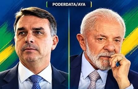 Elei��es 2026/Poderdata/Aya: Lula e Fl�vio Bolsonaro aparecem empatados em 50% dos votos v�lidos no 2� turno