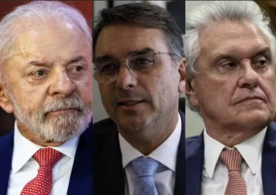 Meio Ideia: Fl�vio Bolsonaro e Lula t�m empate t�cnico no 2� turno; Caiado marca 6,5% no 1�