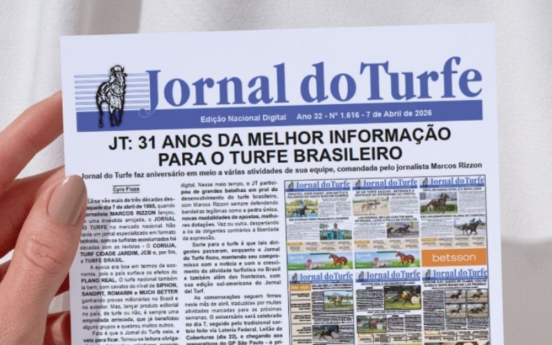 JT: 31 anos da melhor informa��o para o turfe brasileiro