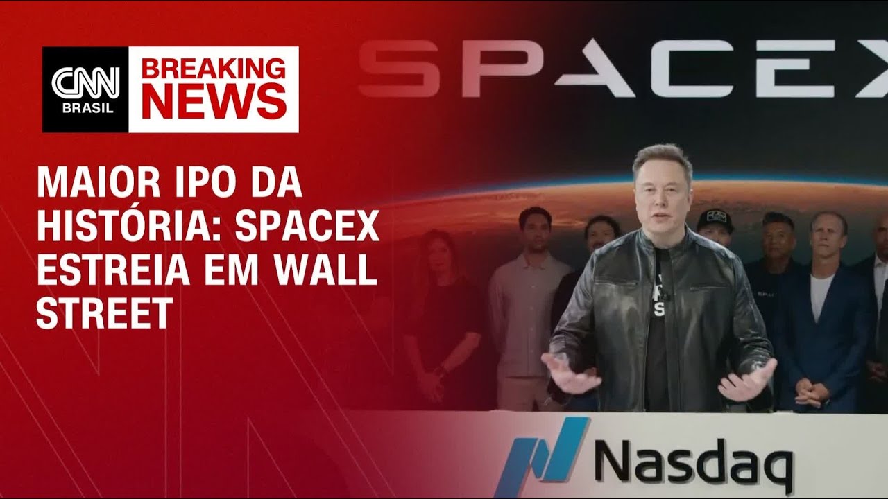 SpaceX faz maior IPO da história e passa a negociar ações na bolsa dos EUA